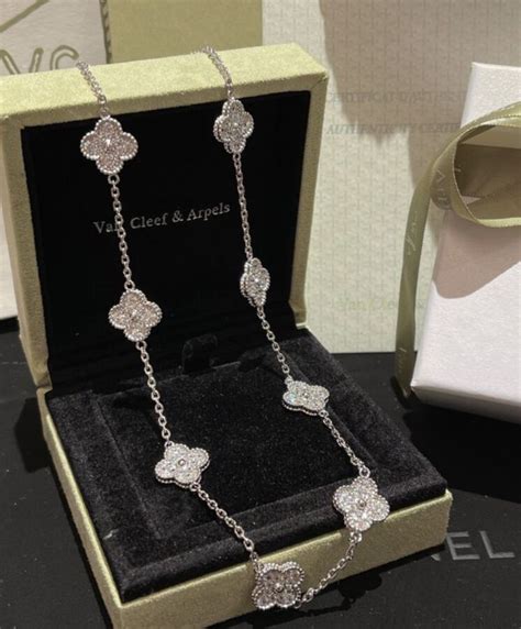 van cleef and arpels necklace replica|van cleef necklace real.